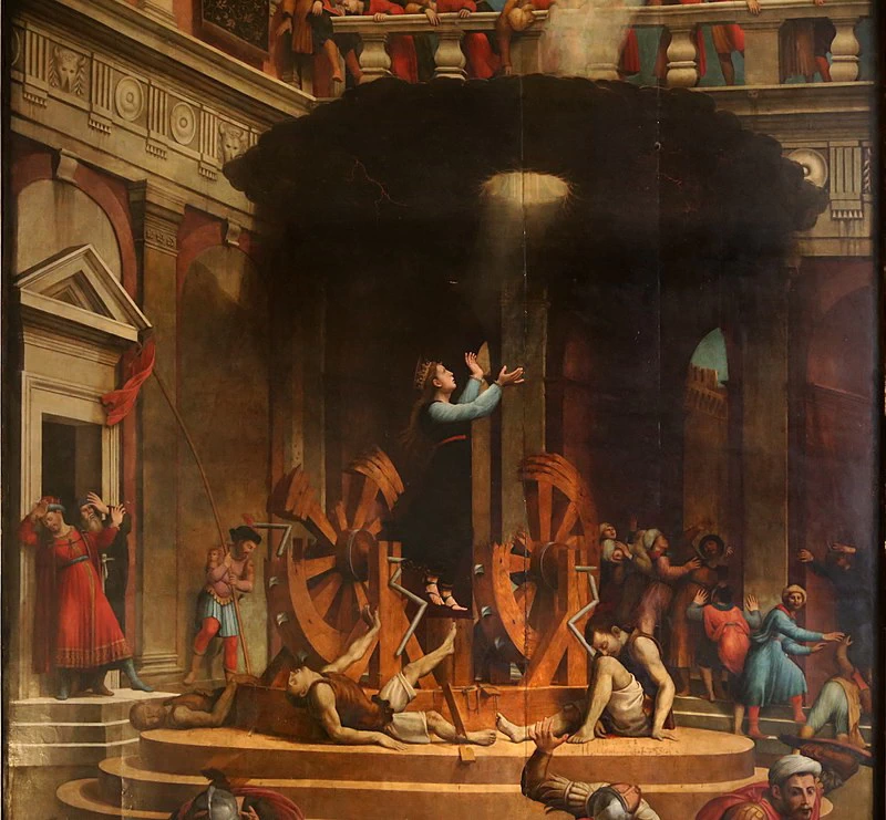 Il martirio di Santa Caterina e il miracolo della ruoto - dettaglio 4, Santa Maria Novella